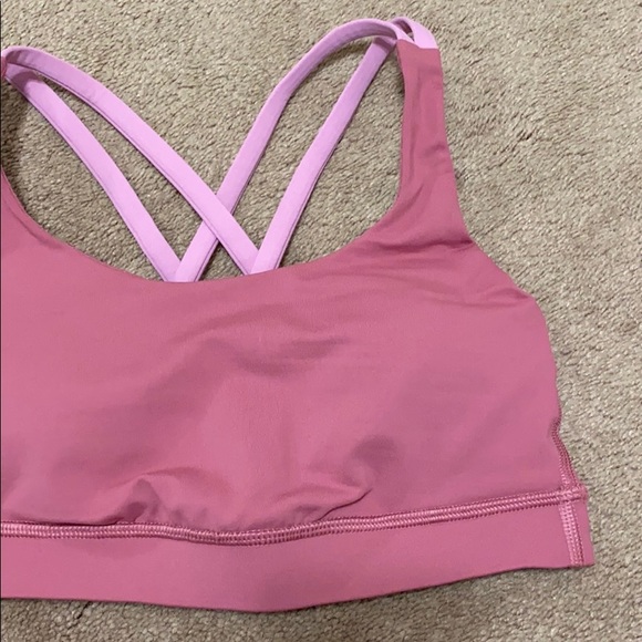 Lululemon Cherry Tint Rose Tea Energy Sports Bra - Picture 3 of 11